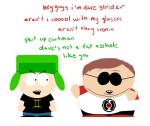  brohugbunp cosplay crossover dave_strider red_baseball_tee sollux_captor south_park 