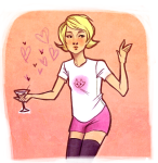  alcohol broken_source cocktail_glass heart popbicycleballet roxy_lalonde solo starter_outfit 