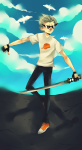  clouds crowvenchi dirk_strider seagulls solo starter_outfit unbreakable_katana 