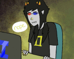  animated ask askbitcharmageddons computer reaction rule63 sollux_captor solo word_balloon 