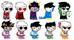  2014 au blush body_modification breath_aspect cosplay crossdressing crossover dave_strider dirk_strider eridan_ampora eyepatch fashion fullres godtier headphones heir jaggy_lines jake_english john_egbert karkat_vantas kidswap knight sailor_moon spackii sprite_mode time_aspect transparent 