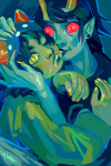 2018 atissi blush body_modification cat_hat cleft_lip fullres heart kiss nepeta_leijon no_glasses redrom scratch_and_sniff shipping stars starter_outfit terezi_pyrope 