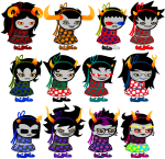  2013 alternians aradia_megido crossdressing equius_zahhak eridan_ampora fashion feferi_peixes fullres gamzee_makara jaggy_lines kanaya_maryam karkat_vantas n1ght1ng4l3 nepeta_leijon sollux_captor sprite_mode tavros_nitram terezi_pyrope transparent vriska_serket 