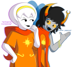  2025 aranea_serket dancestors frigiddoctoratus fullres godtier jaggy_lines light_aspect rose_lalonde seer sylph text transparent 