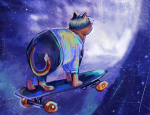  1s_th1s_you 2024 animalstuck back_angle cats dave_strider dudoserswag fullres meme skateboard solo starter_outfit 