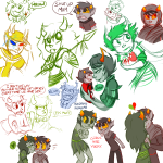  2011 ancestors art_dump blood blush dolomom first_ship fraymotif grubs heart hug kiss marquise_spinneret_mindfang psionics redrom shipping text the_disciple the_dolorosa the_psiioniic the_sufferer word_balloon 
