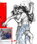  2025 blackrom casual fullres kiss lying meme no_glasses scourge_sisters shipping terezi_pyrope victorylamp vriska_serket 