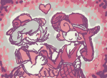  2026 animated blush cauterize_sisters chameleocoonj fullres heart hysterical_dame limited_palette nervous_broad problem_sleuth_(adventure) redrom shipping 