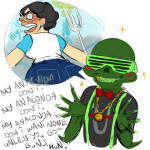  2014 alinajames back_angle blush body_modification caliborn casual_heiress_ensemble fullres glasses_added jane_crocker jewelry lyricstuck nicki_minaj profile shipping skaia_fork sketch starter_outfit sweet_tooth text word_balloon 