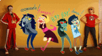  animated artificial_limb black_squiddle_dress coolkids cosplay dave_strider glasses_added hammertime john_egbert kanaya_maryam lorwhal real_life red_record_tee redrom rose_lalonde rosemary shipping spidermoth starter_outfit terezi_pyrope vriska_serket 