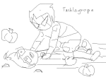  animated brobot deleted_source grayscale jake_english lineart pumpkin starter_outfit 