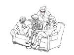  alpha_kids blush cocktail_glass couch dirk_strider highlight_color jake_english jane_crocker lineart palaceoffunk roxy_lalonde 