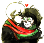  dave_strider happy_birthday_message heart jade_harley kiss redrom scarf_sharing shipping source_needed sourcing_attempted spacetime 