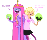  adventure_time arm_around_shoulder crossover meowcats roxy_lalonde scarfmouse 