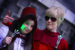  arm_around_shoulder cosplay crossover dave_strider doctor_who godtier knight oblique_angle real_life 