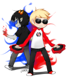  back_to_back dave_strider lanoshi psionics red_baseball_tee sollux_captor timetables 