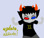  animated no_glasses sollux_captor solo the_finger update 