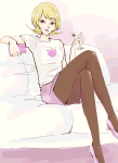  alcohol bunnyxian cocktail_glass roxy_lalonde sitting solo starter_outfit 