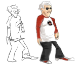  contourstuck dave_strider red_baseball_tee solo wut 