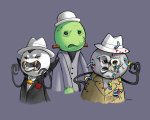 ace_dick candy_corn_vampire d-mac gummy_worm_zombie pickle_inspector problem_sleuth problem_sleuth_(adventure) team_sleuth tootsie_roll_frankenstein wallpaper 