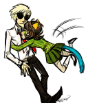  anonymous_artist coolcat dave_strider nepeta_leijon no_hat puppet_tux shipping 