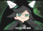  crossover dogtier gainax godtier jade_harley panty_and_stocking shaddzz solo witch 