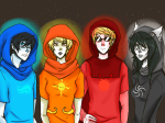  beta_kids breath_aspect dave_strider dogtier godtier heir jade_harley jellyfreak john_egbert knight light_aspect rose_lalonde seer space_aspect stars time_aspect witch 