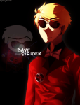  dave_strider digitallyimpaired red_plush_puppet_tux solo sprite_mode 