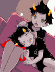  couch head_on_lap kanaya_maryam karkat_vantas oblique_angle source_needed sourcing_attempted 