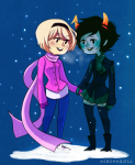  airinn deleted_source holding_hands inexact_source kanaya_maryam redrom rose&#039;s_winter_clothes rose_lalonde rosemary shipping winter 