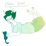  cats kanaya_maryam limited_palette on_stomach solo source_needed sourcing_attempted word_balloon 