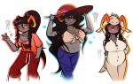  2026 alternate_hair aspect_symbol blush damara_megido dancestors fashion freckles fullres hat heart iceflower99 jaggy_lines kigurumi solo time_aspect wonk 