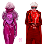 2016 back_angle crossover dave_strider fashion freckles fullres godtier knight light_aspect missvanillamilkshake rose_lalonde seer steven_universe text time_aspect