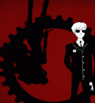  animated aradia_megido broken_source dave_strider four_aces_suited gingerybiscuit silhouette suit text time_aspect 