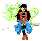  2011 blush dress_of_eclectica fullres jade_harley jadesprite largm lunchmuffs sitting sketch sprite squiddlejacket squiddlesneaks 