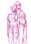  2021 dave_strider dersecest fullres incest monochrome no_glasses pajamas ravedose redrom rose_lalonde shipping sketch sleepystuck 