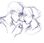  2021 dave_strider dersecest fullres grayscale headshot highlight_color incest profile ravedose redrom rose_lalonde shipping sketch smoking 