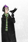  2011 clarrisa crossover crows eridan_ampora harry_potter humanized scarf solo winter 