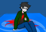 2015 aspect_symbol blood breath_aspect dead flash_asset fullres ikimaru john&#039;s_vriska_outfit john_egbert quest_bed sitting solo