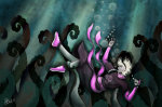  2011 black_squiddle_dress grimdark horrorterrors kayoubi rose_lalonde solo thorns_of_oglogoth underwater 