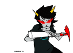  animated deleted_source dragonhead_cane robopolis solo starter_outfit strife terezi_pyrope 