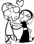  age_discrepancy artist_needed black_squiddle_dress eggs felt grayscale heart ovipositive redrom rose_lalonde shipping source_needed sourcing_attempted 