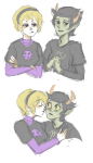  arms_crossed blush kanaya_maryam near_kiss rose_lalonde rosemary shipping source_needed sourcing_attempted 