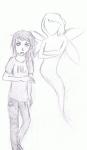 arms_crossed au don&#039;t_name_it fansprite grayscale humanized pencil source_needed sourcing_attempted sprite vriska_serket 