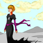  black_squiddle_dress gerid land_of_light_and_rain rose_lalonde solo 