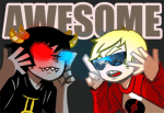  animated dave_strider meteorkid psionics red_baseball_tee sollux_captor 