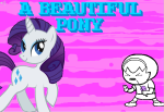 crossover image_manipulation knitting_needles my_little_pony ponies rarity rose_lalonde source_needed sourcing_attempted starter_outfit strife 