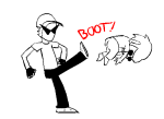  animated bro dave_strider highlight_color lineart monochrome source_needed sourcing_attempted text 