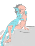  broken_source coolkids dave_strider hug kiss limited_palette pootles redrom shipping sitting terezi_pyrope 