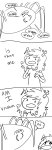  comic grayscale lineart lusus source_needed sourcing_attempted spidermom text vriska_serket word_balloon 